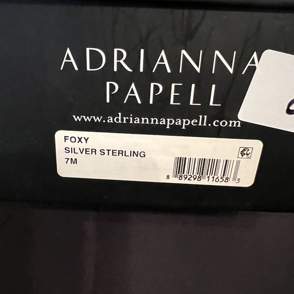 Adrianna Papell NWB Women’s Sterling Silver Foxy Platform Pumps. Size 7M BR297 - Picture 6 of 6